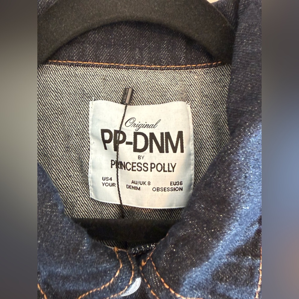 Princess Polly- Hughes Jacket- Dark Wash Denim - Picture 4 of 6